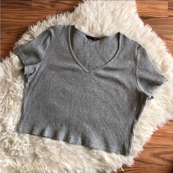 Shein Ribbed Tee - Picture 1 of 2